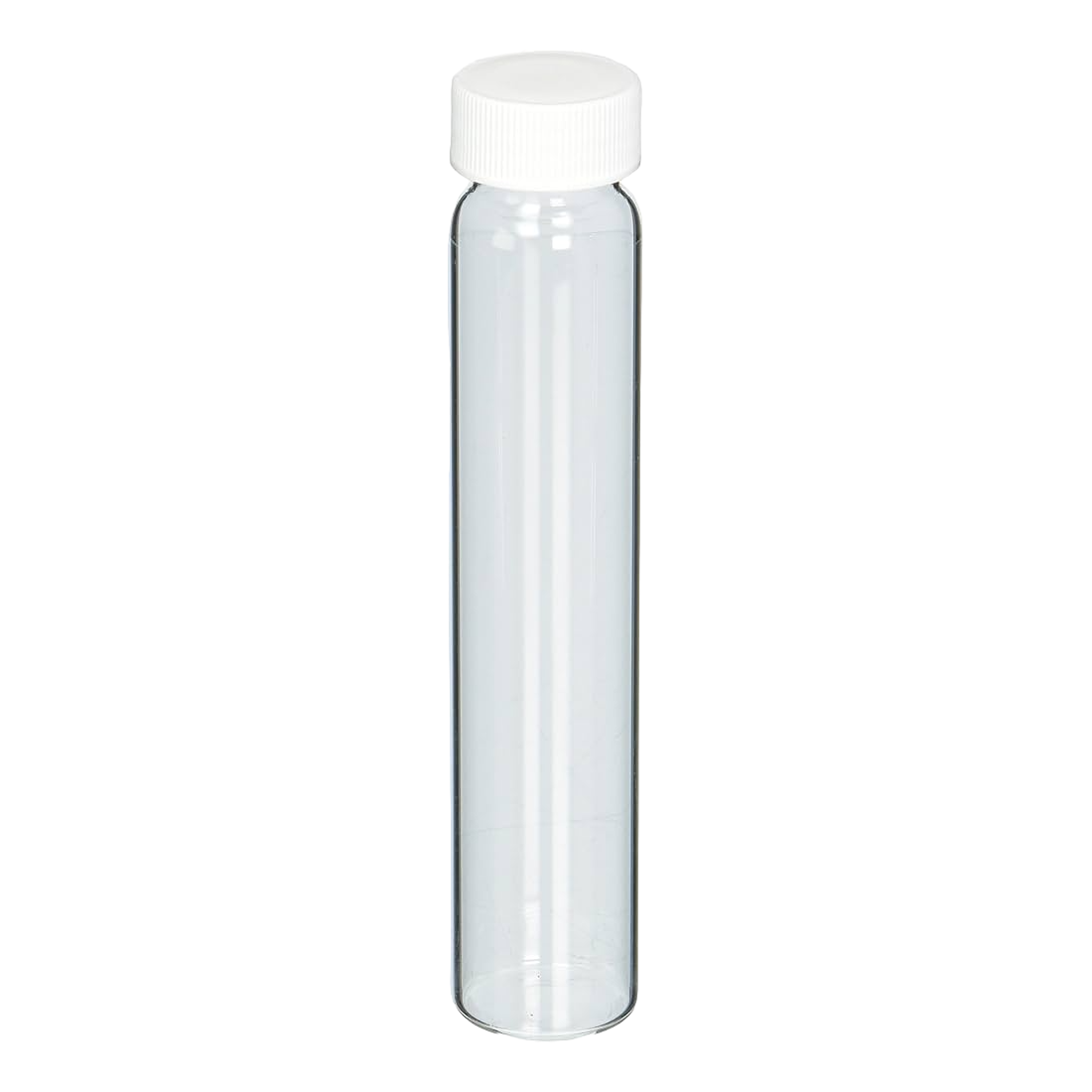 60mL Clear Vial, 24-400mm Solid Top White Polypropylene Closure, PTFE Lined  ,pk100, 9-090