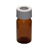 Picture of 20mL Amber Vial,  24-414mm Open Top White Polypropylene Closure,  .100" PTFE/Silicone Lined 9A-107