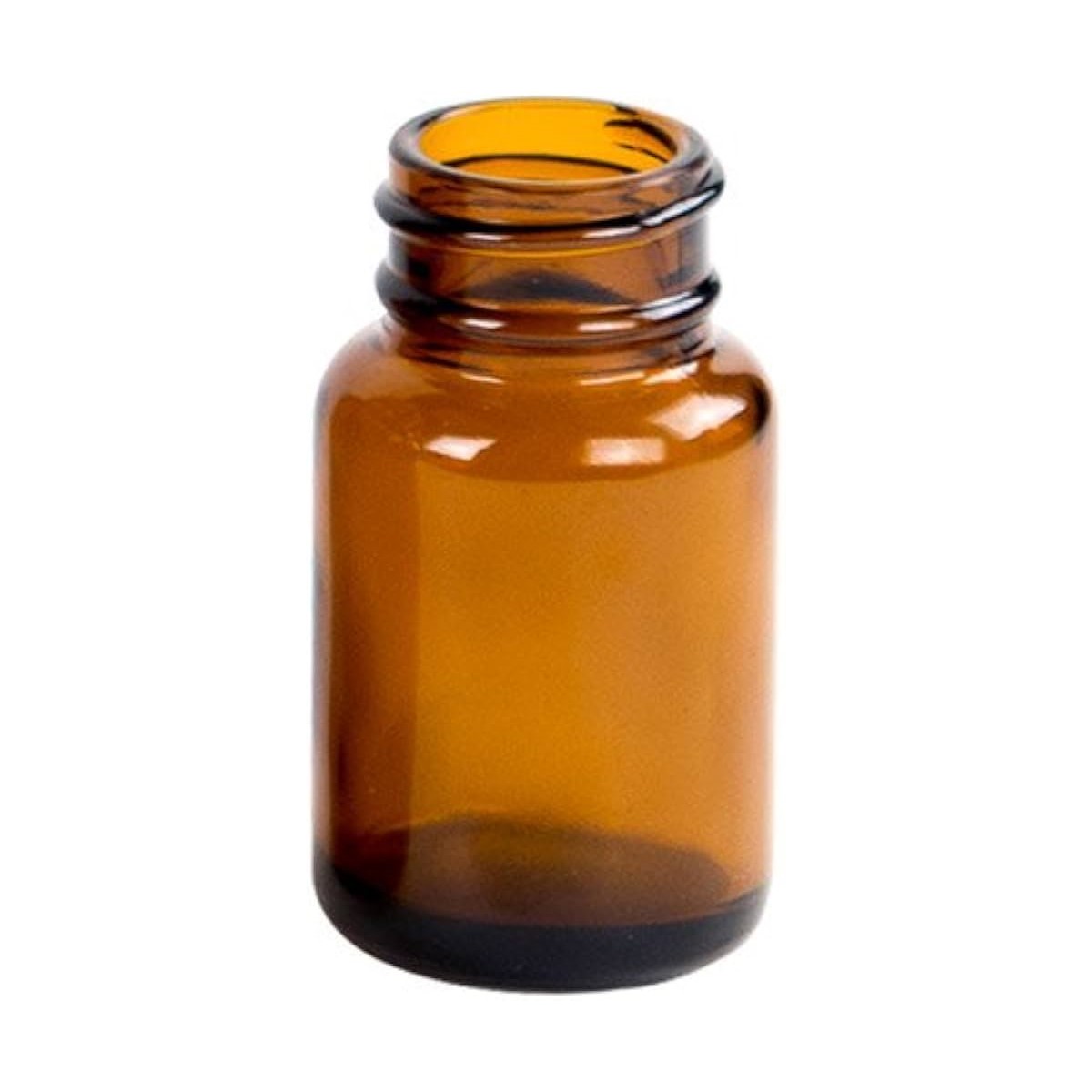 1 oz, 30cc Amber Packer, 36x65mm, 28-400mm Thread - Bulk Pack D0179B-1