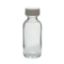 Picture of Precleaned - 1 oz, 30mL Clear Boston Round,  31x79mm, 20-400mm Thread, White Closure, PTFE Lined  9-170-2