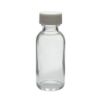 Picture of 1 oz, 30mL Clear Boston Round Bottle, 31x79mm, 20-400mm Thread D0155-1