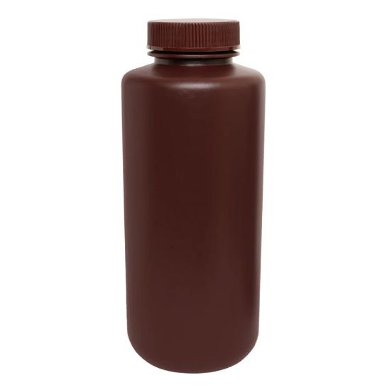 Picture of 1000mL Amber Wide Mouth Bottle, 90x209mm, 65mm Closure D0434-32