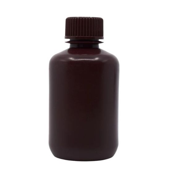 Picture of 125mL Amber Narrow Mouth Bottle, 50x116mm, 28mm Closure D0438-4