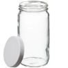 Picture of 128 oz, 4000mL Tall Wide Mouth Jar, 157x256mm, 89-400mm Thread, White Closure, PTFE Lined  9-194