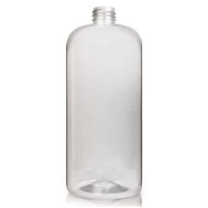 Picture of 32 oz, 1000mL Clear Boston Round Bottle, 94x206mm, 33-400mm Thread D0155-32