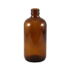 Picture of 8 oz, 250mL Amber Boston Round Bottle, 60x136mm, 24-400mm Thread D0167-8