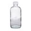 Picture of Precleaned - 8 oz, 250mL Clear Boston Round,  60x136mm, 24-400mm Thread, White Closure, PTFE Lined  9-173-2