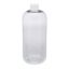 Picture of Precleaned - 32 oz, 1000mL Clear Boston Round, 94x206mm, 33-400mm Thread, White Closure, PTFE Lined 9-175-2
