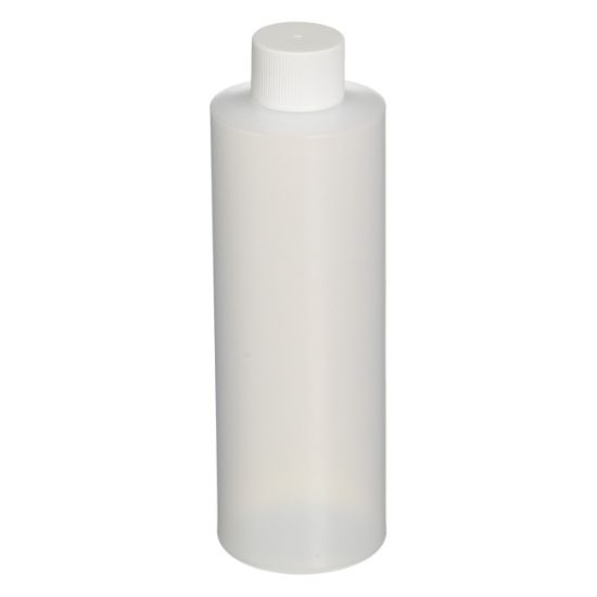 Picture of 8 oz, 250mL Narrow Mouth Jar, 61x129mm, 24-410mm Thread, White Closure, F217 Lined  9-211