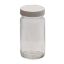 Picture of Precleaned - 16 oz, 500mL Tall Wide Mouth Jar,  76x145mm, 70-400mm Thread, White Closure, PTFE Lined  9-192-2