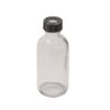 Picture of Precleaned - 2 oz, 60mL Clear Septum Bottle, 39x94mm, 20-400mm Open Top Black PP Cap, PTFE/Silicone Septa  9-161-2