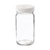 Picture of 4 oz, 125mL Clear Tall Septum Jar, 51x102mm, 48-400mm Open Top White Polypropylene Cap, PTFE/Silicone Septa  9-141