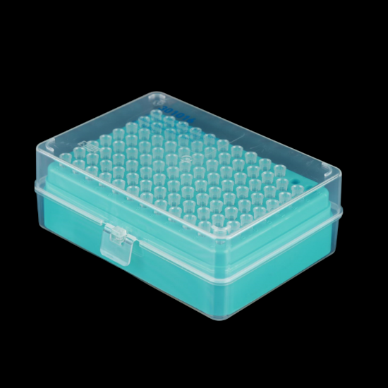 Picture of 10 μL Filter universal Pipette Tips, Extra Long, Clear, Racked, Sterile 96/pk,960/box  314016(960)