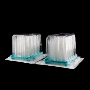 Picture of 1000 μl Robotic Tips for Tecan, Clear, Sterile, 96*2 blister/pk, 2304/cs, 332203