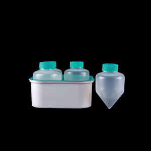 Picture of 500 mL PP Centrifuge Tubes with Plug Seal Cap, Racked, Sterile，6/pk, 24/cs 623002