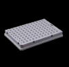 Picture of 0.1 mL 96 Well PCR Plate, Full Skirt,White, H1 Notch, 5/bag, 25/pk 402511