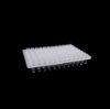 Picture of 0.2 mL 96 Well PCR Plate, No Skirt, Elevated Wells, Clear, H12 Notch, 5/bag, 25/pk 402201