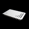 Picture of 100 ul 96 Well PCR Plates, No Skirt, Roche, A12/H12 Notch, White, 10/pk 402812