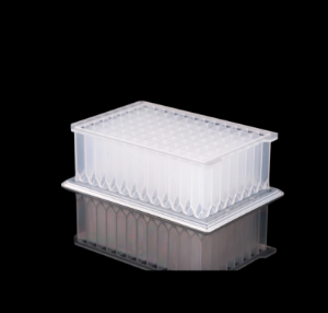 Picture of 2.2 mL 96-Well Deep Well Plate, I-Shaped, U-Bottom, Square Well, Non-Sterile, 5/pk, 50/cs , 503711