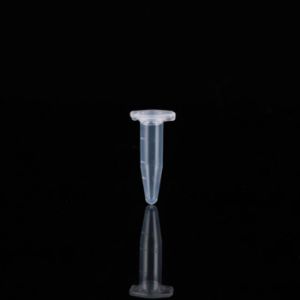 Picture of 0.6 mL Microcentrifuge Tube, Clear, Conical, Lock Cap, Sterile, 50/pk, pack 750, 605601