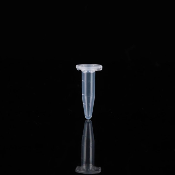 0.6 mL Microcentrifuge Tube, Clear, Conical, Sterile, 50/pk, pack 750, 605601