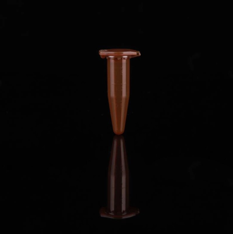 1.5 mL Microcentrifuge Tube, Amber Color, Conical, Sterile, 50/bag,400/pk 615401