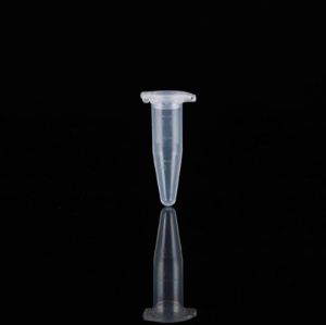 Picture of 1.5 mL Microcentrifuge Tube, Clear, Conical, Lock Cap, Sterile, 50/bag, 400/pk 615601