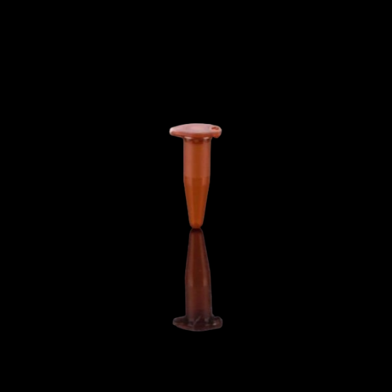 Picture of 0.6 mL Microcentrifuge Tube, Amber Color, Conical, Lock Cap, Sterile,750/pk 605401