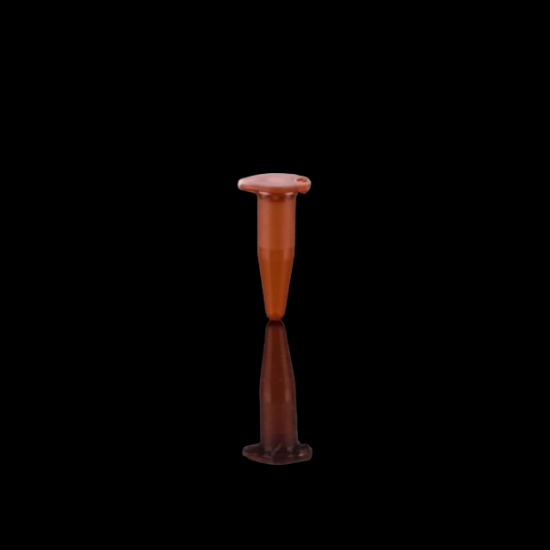 Picture of 0.6 mL Microcentrifuge Tube, Amber Color, Conical, Sterile,750/pk 605401