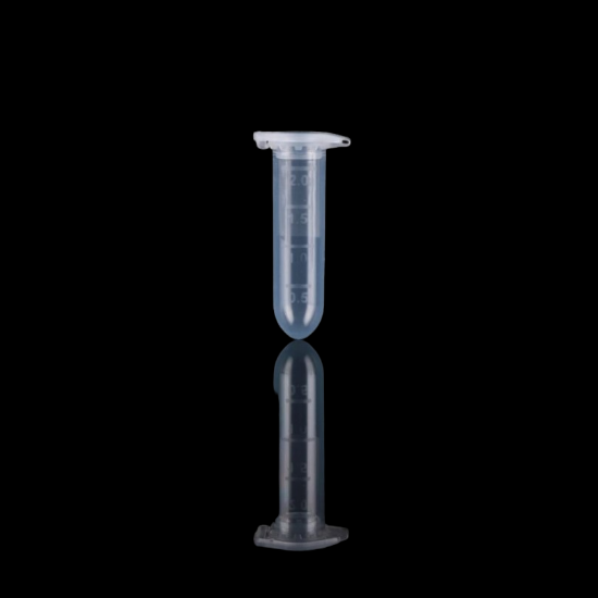 Picture of 2.0 mL Microcentrifuge Tube, Clear,  Round, Lock Cap, Non-Sterile, 500/pk 620011