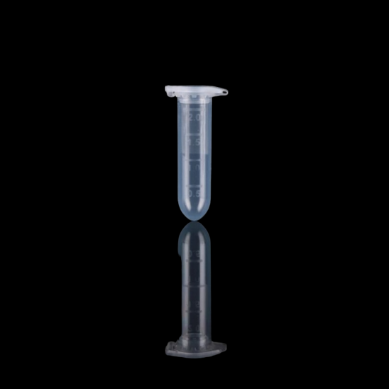 Picture of 2.0 mL Microcentrifuge Tube, Clear,  Round,Sterile, 50/bag, 400/pk 620611