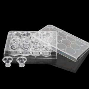 Picture of 12 Cell Culture Inserts+12 Well Plate, 1 μm, PET Memberane, Non-Treated, Sterile, 12/pk, 48/cs, 724431