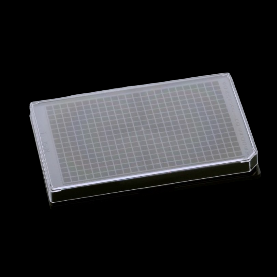 Picture of 384 Well Cell Culture Plate, Black, Flat bottom, Non-Treated, Sterile, 1/pack, 100/cs 761311