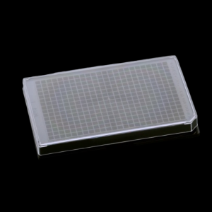 Picture of 384 Well Cell Culture Plate, Black, Flat bottom, TC, Sterile 1/pack, 100/cs 761301