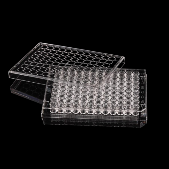 Picture of 96 Well Cell Culture Plate, Flat, Non-Treated, Sterile, 1/pk, 100/cs 701011