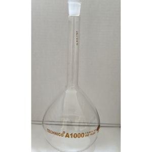 Picture of 1L Volumetric Flask Class A Clear, MS GVF1L