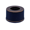 Picture of 9mm R.A.M.™ Black, Ribbed Polypropylene Open Hole Cap MSVC5310-09F(100)