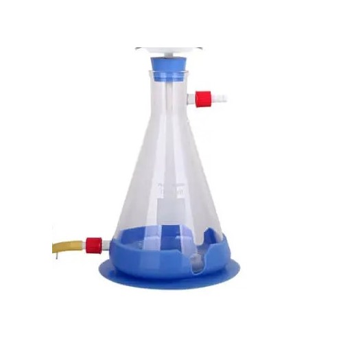 Receiver flask with drain, 1000 mL (with screwthread connector)