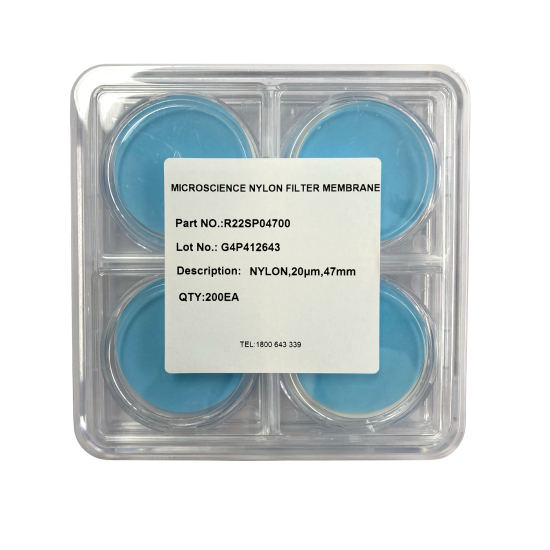 Picture of Membrane Filter Nylon 20um, 47mm plain white non-sterile box200  , R22SP04700