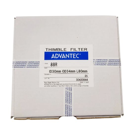 Picture of Glass Thimble No.88R ID30 OD34 L80mm,  No.88R 30x80mm