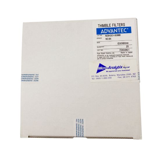 Picture of Cellulose Thimble No.84 ID30 OD34 L80mm , Box x 25, No.84 30x80mm