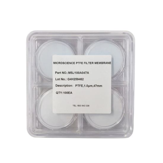 Picture of Membrane Filter Hydrophobic PTFE SUPPORTED NON-STERILE 1.0 47mm WP 100/PK J100A047A