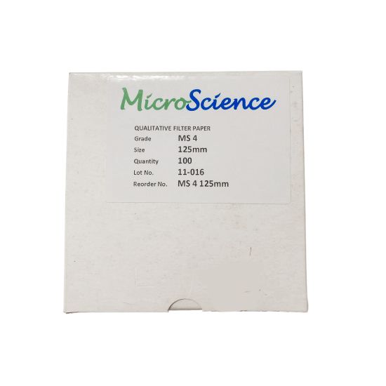 Picture of Qualitative Filter Paper MS4 125mm Box100 MS 4 125mm