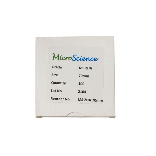 Picture of Quantitative Filter Paper MS2HA 70mm Hard Ashless Box100 MS 2HA 70mm