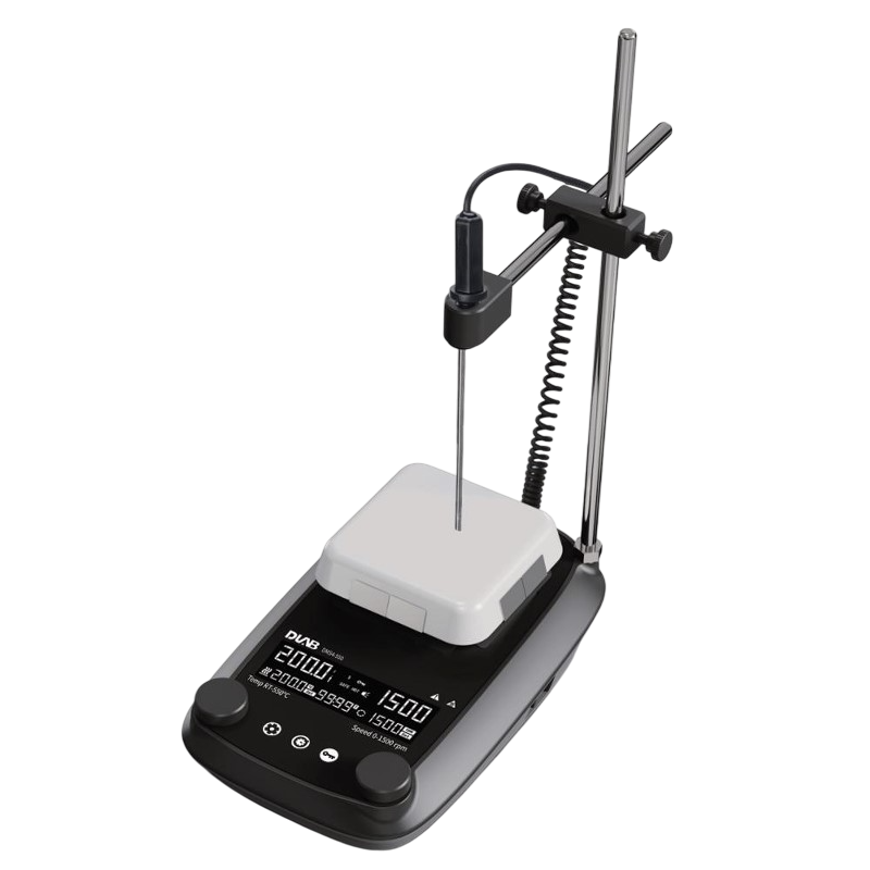DMS4-550 package, LCD Digital Control 4-Inch Heating Magnetic Stirrer with Timer package: Including temperature sensor and support  clamp, 8121492211