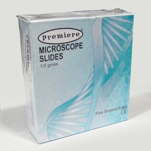 MICROSCOPE SLIDE, 3" x 1" DBL FRST, PREM, 144/GR, ZA0262