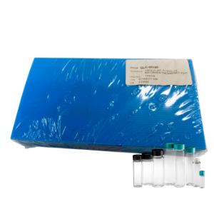 Picture of 15 x 45mm 1 dram (4ml) Clear Borosilicate Glass Vial with 13-425 Green Cap attached Vacuum & Ionized,  Case of 144, GLC-05185