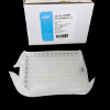 Picture of 0.2 mL 96 Well PCR Plate, No Skirt, Clear, H1 Notch, 5/bag, 25/pk 402001