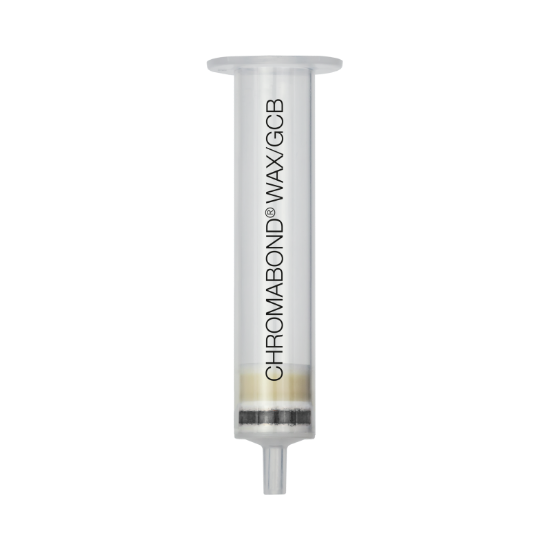 Picture of SPE column, CHROMABOND WAX/GCB, 30 µm WAX, 6 mL, 150 mg/50 mg, pk30,  7300041