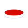 Picture of Septa N 8, Silicone/PTFE, White/red, 1.3 mm, 45° shore A 70248 